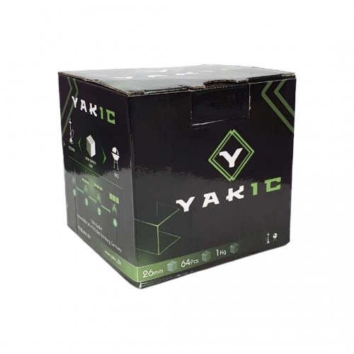 Carbon natural Yakic Cube 26mm 1Kg