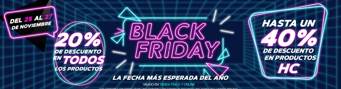 ¿Preparados para el Black Friday 2022? ¡Empezamos el 25 de noviembre! ¿Preparados para el Black Friday 2022? ¡Empezamos el 25 de noviembre!
