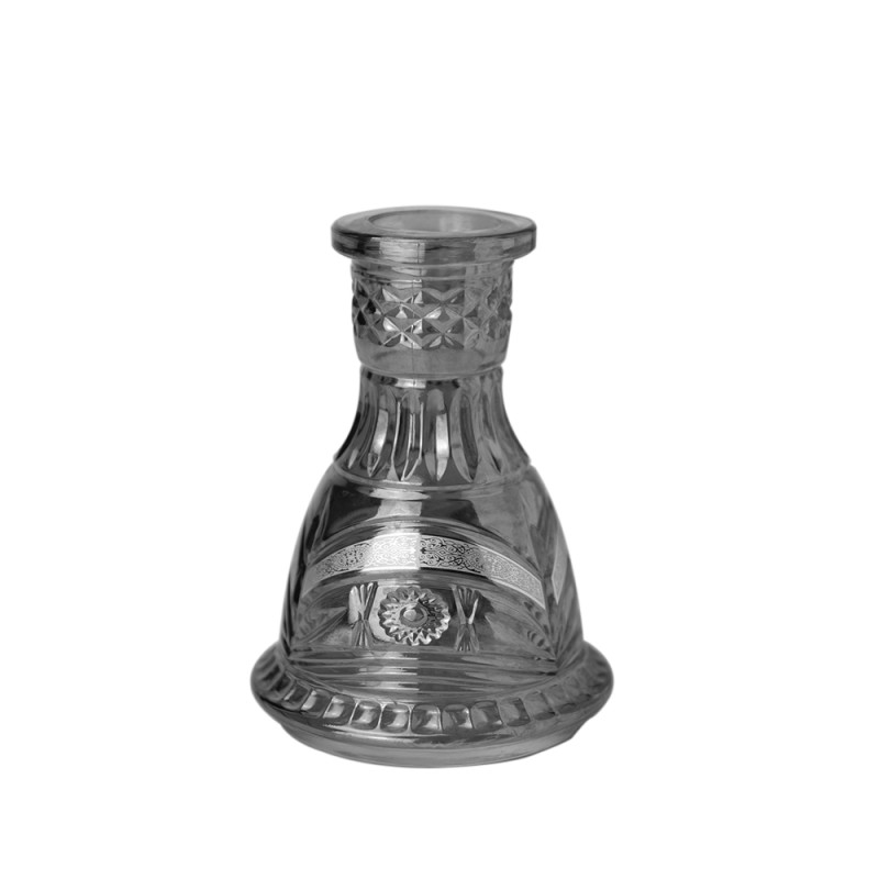 Base Mr Shisha Micro Black Silver Cut Base Mr Shisha Micro Black Silver Cut
